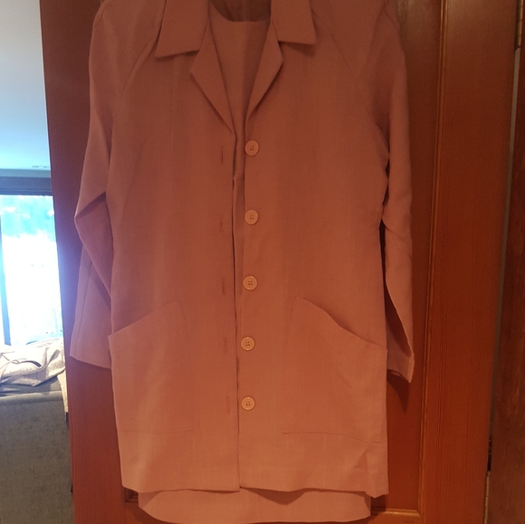 Pink Sheath Dress and Matching Duster - Picture 1 of 8